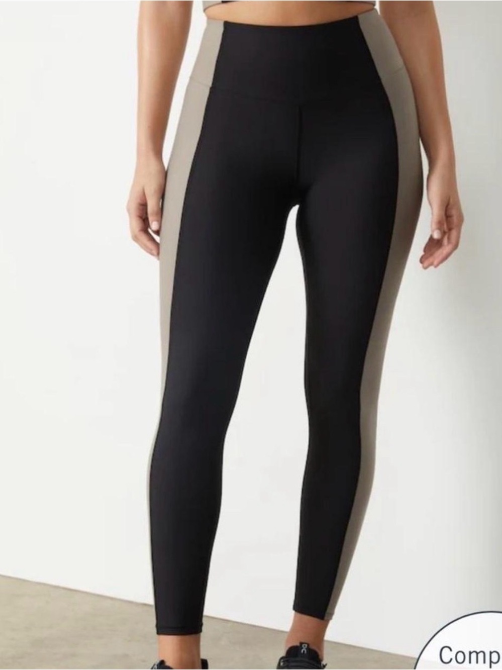 Abercrombie YPB Legging: Black/Latte